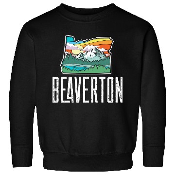 Discover Beaverton Vintage Oregon Nature Outdoors Retro Gra Sweatshirts