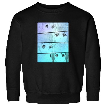 Discover Kawaii Pastel Goth Anime Girls Sweatshirts