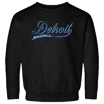 Discover Vintage Detroit Script Baseball Sweatshirts