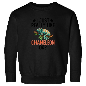 Discover I Just Really Like Chameleon Lizard Reptile Pet Sweatshirts