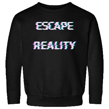 Discover escape reality cyberpunk glitch Sweatshirts