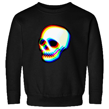 Discover Modern Neon Skull Illustration Sweatshirts