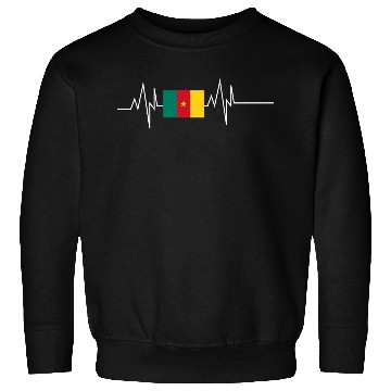 Discover Cameroon Flag Heartbeat Sweatshirts