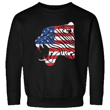 Discover USA Flag Leopard Tattoo Sweatshirts