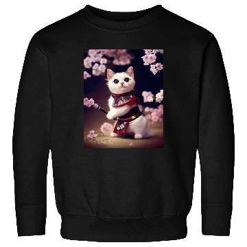 Discover Samurai Cat Sweatshirts