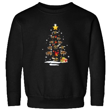 Discover Bee Christmas Tree Bee Xmas Funny Gift Sweatshirts