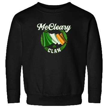 Discover Mccleary Surname Irish Last Name Ireland Flag Sweatshirts