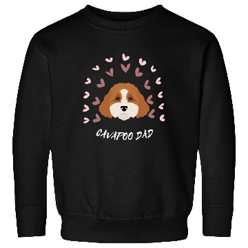 Discover CAVAPOO Dad. Cute cavapoo puppy. Dog Lover Sweatshirts