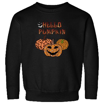 Discover Leopard Halloween pumpkin Sweatshirts