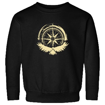 Discover Bird and Compass Camper Gift Sweatshirts