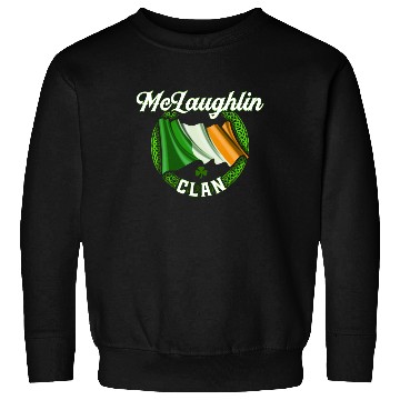 Discover Mclaughlin Surname Irish Last Name Ireland Flag Sweatshirts