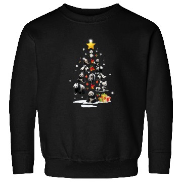 Discover Panda Christmas Tree Panda Xmas Funny Gift Sweatshirts