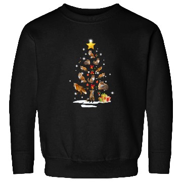 Discover Fox Christmas Tree Fox Xmas Funny Gift Sweatshirts