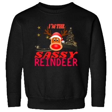 Discover Im The Sassy Reindeer Christmas Sweatshirts