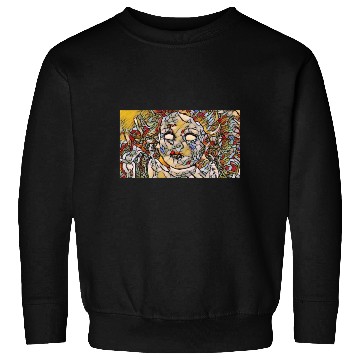 Discover Creepy Haunted Doll Tainted Sweatshirts