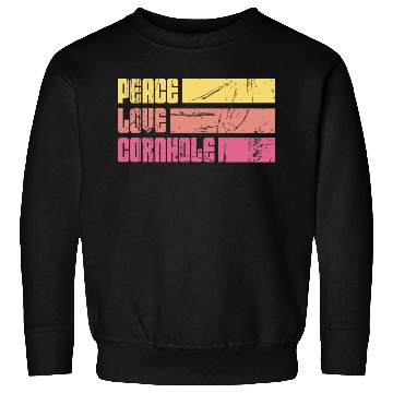Discover Peace Love Cornhole Sweatshirts