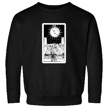Discover WTF - The Moon Tarot Card Sweatshirts