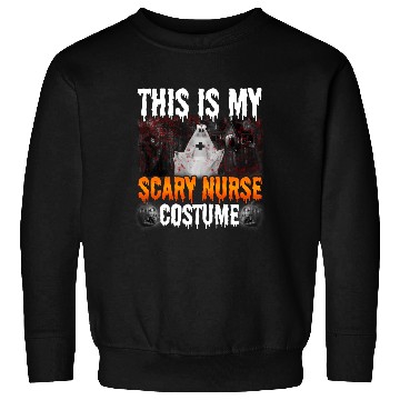 Discover This Is My Scary Nurse Costume Halloween Angry Boo Sweatshirts