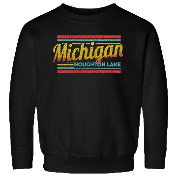 Discover Houghton Lake Michigan Vintage Souvenir 70S 80S St Sweatshirts