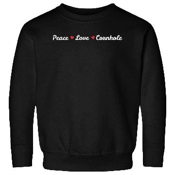 Discover Peace love cornhole heart Sweatshirts