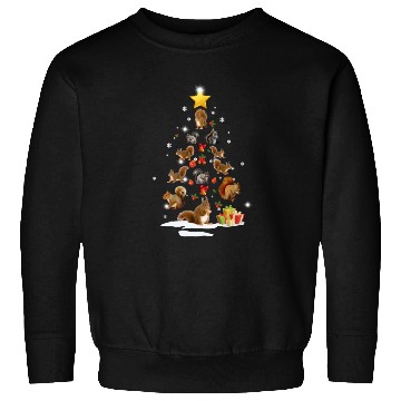Discover Squirrel Christmas Tree Squirrel Xmas Funny Gift Sweatshirts