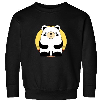 Discover Fall PANDA Sweatshirts Funny Short Graphic Tops