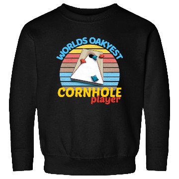 Discover worlds oakyest cornhole player two Sweatshirts