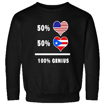 Discover USA and Puerto Rico genius flag design Sweatshirts