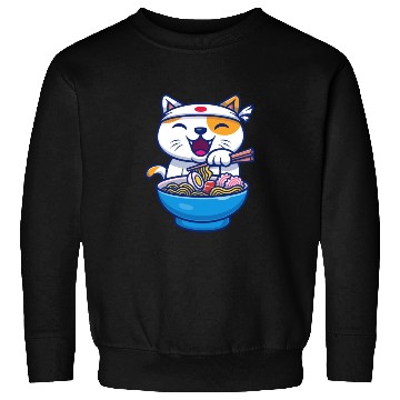 Discover Ramen Cute Cat Japan Kawaii Sweatshirts