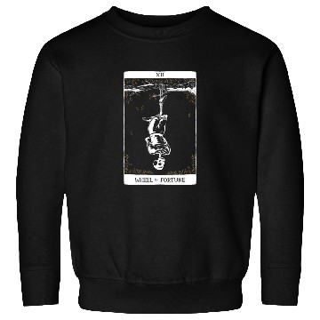 Discover Wheel of Fortune Tarot Card Occult Goth Halloween Sweatshirts