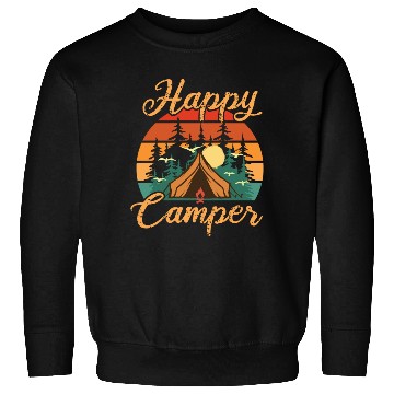 Discover Camping love nature backpack camp with tent Sweatshirts