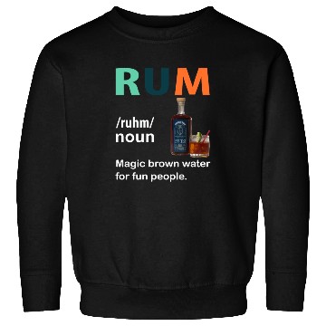 Discover Rum Magic Brown Water For Fun People Funny Vintage Sweatshirts