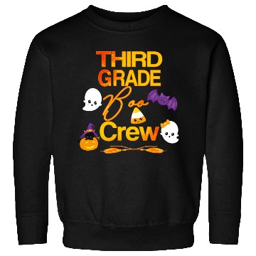 Discover Halloween Third Grade Cute Boo Crew For Teacher Sweatshirts