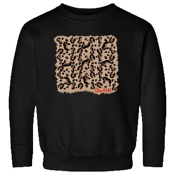 Discover Vizsla leopard print stay Wild Sweatshirts