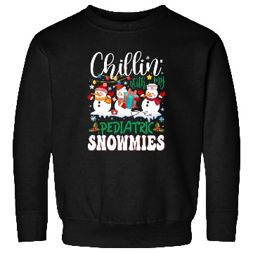 Discover Chillin With My Pediatric Snowmies Christmas Light Sweatshirts