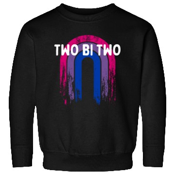 Discover Two Bi Two Bisexual LGBTQ Bi Pride LGBT Sayings Sweatshirts
