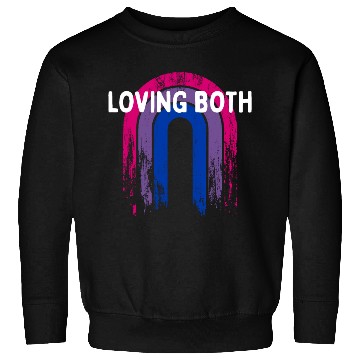 Discover Loving Both Bisexual LGBTQ Bi Pride Gender Sweatshirts