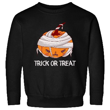 Discover Trick or treat angry pumpkin Sweatshirts