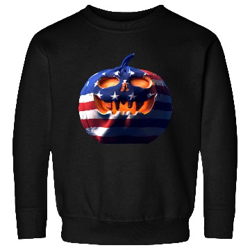 Discover Halloween Pumpkin USA Sweatshirts