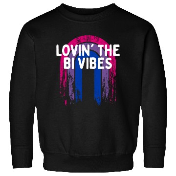 Discover Lovin' the Bi Vibes Bisexual LGBTQ Bi Pride LGBT Sweatshirts