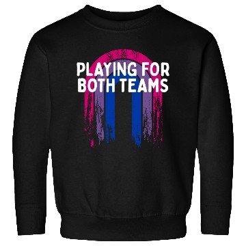 Discover Playing for Both Teams Bisexual LGBTQ Bi Pride Sweatshirts