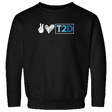 Discover Type 2 Diabetes T2D Warrior Diabetes Awareness Sweatshirts