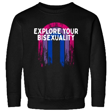 Discover Explore Your Bisexuality Bisexual LGBTQ Bi Pride Sweatshirts