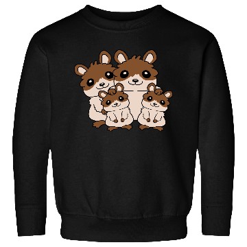 Discover mom dad kids hamster Sweatshirts