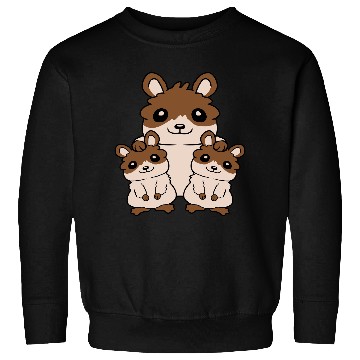 Discover Happy hamster family kids Sweatshirts