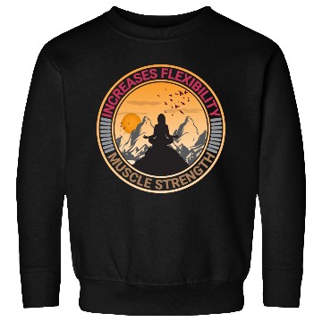 Discover yoga on mountain Sweatshirts