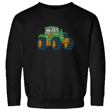 Discover Tractor Tractor Farm Boy Kids Sweatshirts