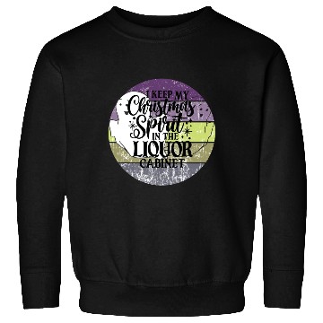 Discover Funny Christmas Spirit Ghosts Sunset Sweatshirts
