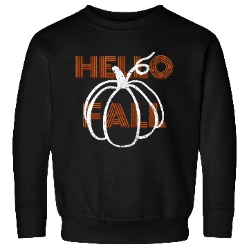 Discover Hello Fall Cute Nature Autumn Pumpkins Sweatshirts