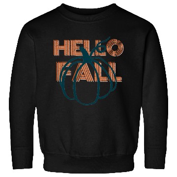 Discover Hello Fall Cute Nature Autumn Pumpkins Sweatshirts